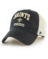 Men's Black, White New Orleans Saints Morgantown Trucker Clean Up Snapback Hat Черно-белый - фото #2