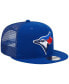 Фото #3 товара Men's Royal Toronto Blue Jays Team Color Trucker 9FIFTY Snapback Hat