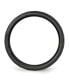 ფოტო #2 პროდუქტის Ceramic Black Faceted Polished Wedding Band Ring