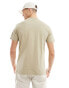 GANT large script logo print t-shirt in tan