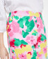 ფოტო #4 პროდუქტის Women's 100% Linen Printed Cropped Pull-On Pants, Created for Macy's