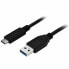 Кабель USB A — USB C Startech USB315AC1M Чёрный