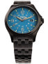 Фото #1 товара Traser H3 108740 P67 Officer GunMetal Skyblue Mens Watch 42mm 10ATM