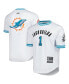 Фото #1 товара Men's Tua Tagovailoa White Miami Dolphins Player Name and Number Mesh T-shirt