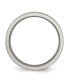 Фото #2 товара Titanium Brushed and Polished Grooved Wedding Band Ring