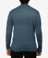 Men's Mock Neck Texture Quarter Zip Knitted Sweater