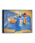 Фото #1 товара Justin Herbert Los Angeles Chargers Stretched 20" x 24" Canvas Giclee Print - Designed by Artist Brian Konnick