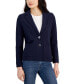 ფოტო #1 პროდუქტის Women's Patch-Pocket Long-Sleeve Blazer