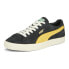 Фото #2 товара Puma Suede Vtg Hairy Lace Up Mens Black, Yellow Sneakers Casual Shoes 38569806