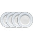 Фото #1 товара Glacier Platinum Set of 4 Bread Butter and Appetizer Plates, Service For 4