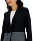 ფოტო #4 პროდუქტის Women's Houndstooth Colorblocked Jacket & Side-Zip Pants