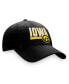 Фото #3 товара Men's Black Iowa Hawkeyes Slice Adjustable Hat