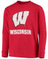 Фото #3 товара Big Boys Red Wisconsin Badgers Lockup Long Sleeve T-shirt