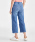 Фото #4 товара Women's High-Rise Wide-Leg Crop Jeans, Created for Macy's