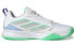 Фото #2 товара adidas Avaflash Low Tennis 防滑耐磨轻便 低帮 网球鞋 女款 白绿蓝 / Теннисные кроссовки Adidas Avaflash Low Tennis HP5272