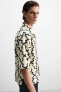 GEOMETRIC PRINT OVERSHIRT