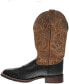 Фото #7 товара Laredo Topeka Square Toe Cowboy Mens Black, Brown Dress Boots 7824