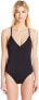 Фото #1 товара KAMALIKULTURE by Norma Kamali Womens 181955 Slip Mio One Piece Swimsuit Size XS