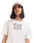 Фото #1 товара EA7 t-shirt in cream with large front logo