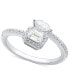 ფოტო #1 პროდუქტის Diamond Octagon & Marquise Bypass Engagement Ring (3/4 ct. t.w.) in 14k White Gold