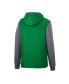 ფოტო #4 პროდუქტის Men's Green, Charcoal Oregon Ducks Course Herringbone Full-Zip Hoodie