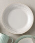 Фото #4 товара Dinnerware Stoneware French Perle Groove White Dinner Plate