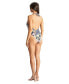 ფოტო #4 პროდუქტის Women's High Leg V-neck One Piece Swimsuit