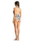 Women's High Leg V-neck One Piece Swimsuit