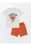 Фото #1 товара Комплект для малышей LC WAIKIKI с футболкой и шортами с V-образным вырезом