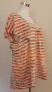 Блуза Style & Co Scoop Neck Stripe in Red Orange