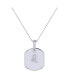 ფოტო #3 პროდუქტის Leo Lion Design Sterling Silver Peridot Stone Diamond Tag Pendant Necklace