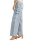 ფოტო #4 პროდუქტის Suki Mid Rise Wide Leg Jeans