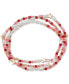 Фото #1 товара Two-Tone 3-Pc. Set Star & Mixed Bead Stretch Bracelets