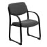 Фото #4 товара Gray Fabric Executive Side Reception Chair With Sled Base