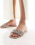 Фото #1 товара Simmi London Capri embellished flat sandal in gold