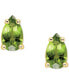 ფოტო #5 პროდუქტის Peridot Pear Stud Earrings (1/2 ct. t.w.) in 14k Gold