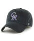 Men's Black Colorado Rockies Franchise Logo Fitted Hat