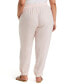 ფოტო #2 პროდუქტის Plus Size Modern Fit Linen Jogger