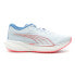 Фото #1 товара Puma Deviate Nitro 2 Running Womens Blue Sneakers Athletic Shoes 37685518