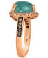 ფოტო #4 პროდუქტის Aquaprase Candy (3-1/5 ct. t.w.) & Diamond (1/3 ct. t.w.) Heart Ring in 14k Rose Gold