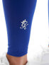 Gym King Impact branded tape leggings in blue