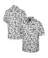 ფოტო #4 პროდუქტის Men's White Texas Longhorns Spontaneous is Romantic Camp Button-Up Shirt