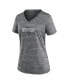 ფოტო #2 პროდუქტის Women's Gray Chicago White Sox City Connect Velocity Practice Performance V-Neck T-shirt