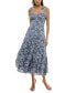 ფოტო #1 პროდუქტის Juniors' Sweetheart-Neck Tie-Strap Tiered Dress