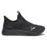 Фото #1 товара Puma Softride Sophia 2 Logo Slip On Womens Black Sneakers Casual Shoes 37878701