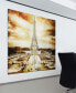 Фото #5 товара "Eiffel Tower Ab" Frameless Free Floating Tempered Glass Panel Graphic Wall Art Set of 2, 72" x 36" x 0.2" Each