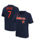 ფოტო #1 პროდუქტის Big Boys Craig Biggio Navy Distressed Houston Astros Cooperstown Collection Name and Number T-shirt