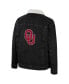 ფოტო #2 პროდუქტის Men's x Wrangler Charcoal Oklahoma Sooners Western Button-Up Denim Jacket