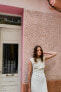 Фото #2 товара Платье миди в горошек со сборками на поясе ZARA