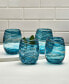 Фото #4 товара Color Swirl 16 Ounce Stemless Glass 4-Piece Set